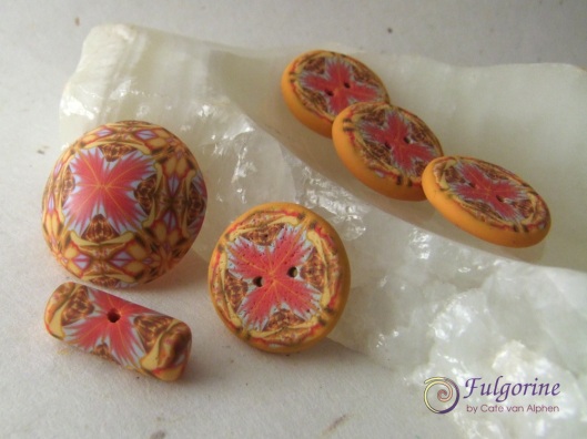 Polymer clay buttons by Cate van Alphen