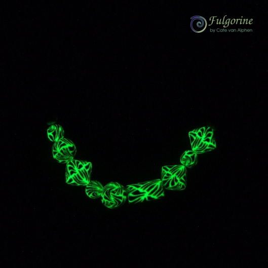 Glow-in-the-dark necklace by Cate van Alphen