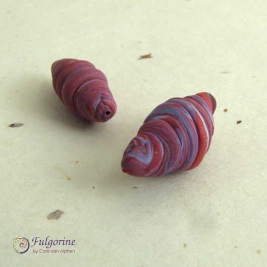 Polymer clay beads by Cate van Alphen