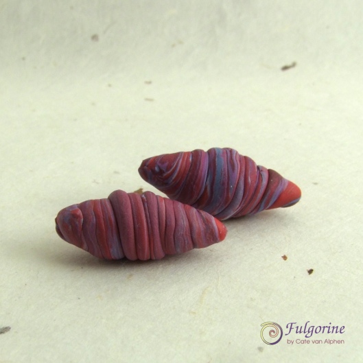 Polymer clay beads by Cate van Alphen