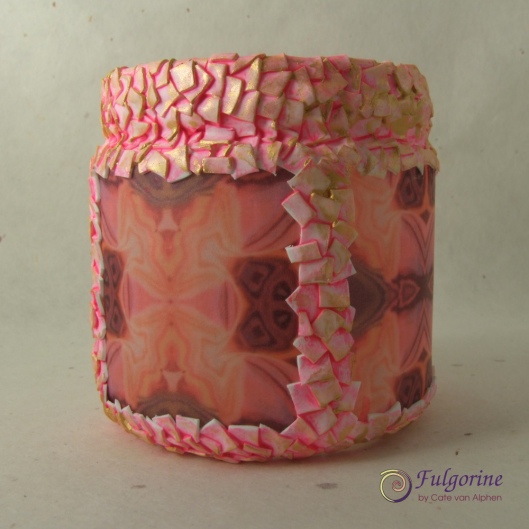 Mixed media candle lantern by Cate van Alphen